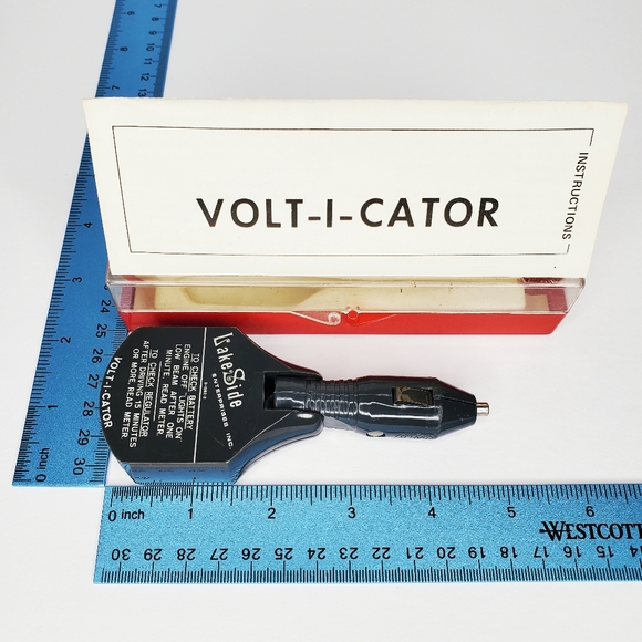 Volt-I-Cator Auto Vehicle Car Truck Plug-In Battery Check Read Vintage 70s - Picture 5 of 12